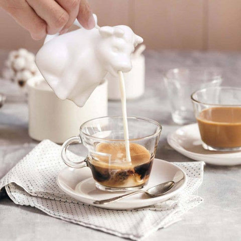 HIC Kitchen Mini Cow Creamer With Handle, 2oz