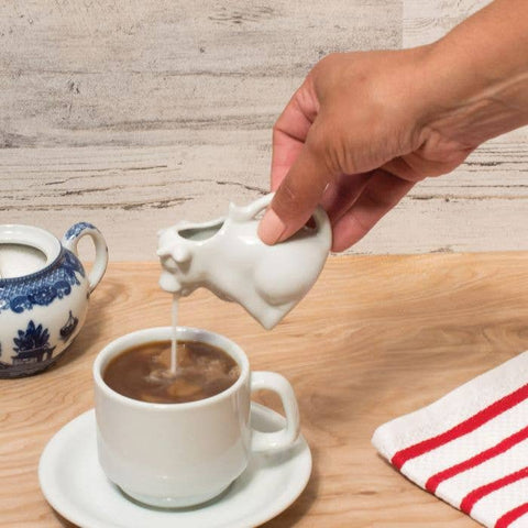 HIC Kitchen Mini Cow Creamer With Handle, 2oz