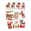 Image of Vintage Dasher Reindeer Ephemera | Deer Cutouts, DieCuts, Woodland, Christmas