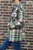 Image of PLAID FLANNEL JACKET GREEN