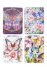 Image of Butterfly Floral Glitter Makeup Mirror - 12 pcs