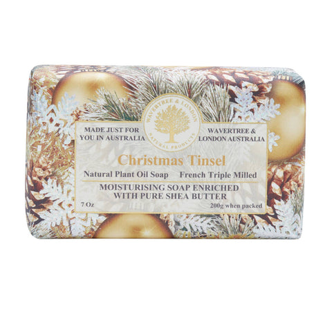 Wavertree & London Christmas Tinsel Large Luxery Soap Bar
