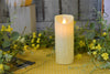 Image of Cream Drip Timered Moving Flame Votive 2x6in