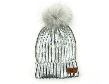 Britt's Knits Glacier Knit Pom Hat Open Stock