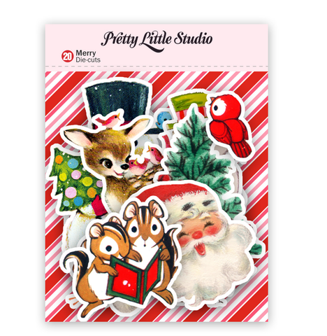 Vintage Merry Christmas Ephemera | Cutouts, DieCuts