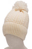 Image of Braided Knitted Fuzzy Sherpa Fleece Lined Beanie