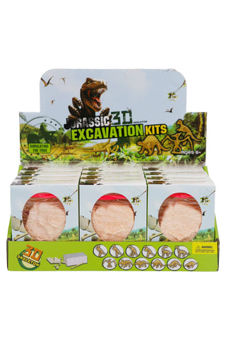 Dinosaurs Fossil Excavation Tool Kit - 12 Pcs