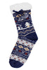Image of Women's Christmas Fuzzy Lounge Mid-Crew Socks - Random