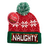 Image of Holiday Naughty or Nice Sequin Pom Hat