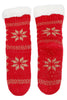 Image of Women's Christmas Fuzzy Lounge Mid-Crew Socks - Random