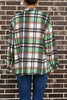 Image of PLAID FLANNEL JACKET GREEN