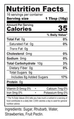 Rhubarb Strawberry Jam - Half Pint