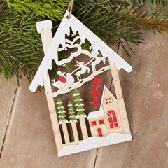 4-3/8" x 6" Woodland Christmas Eve Ornament (Pack of 48)