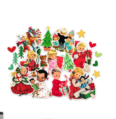 Vintage Carol Christmas Ephemera | Cutouts, DieCuts,