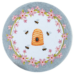 Bee Inspired Braided Round Placemat