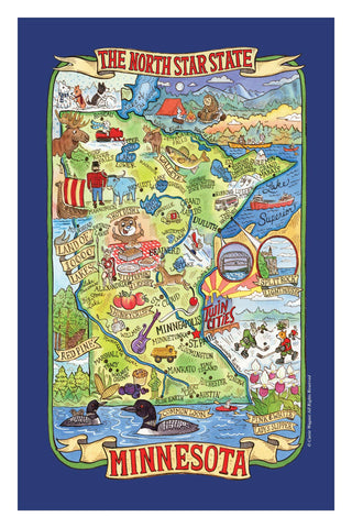 Minnesota Adventure Destinations Kitchen Towel