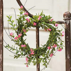 Pink Floral Wreath - 10"
