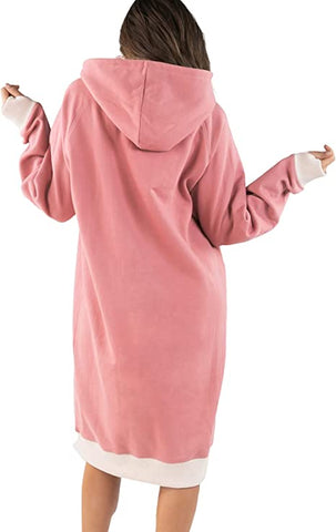 Sleep Hoodie oversized - Nope I'm Going Back To Bed - choose sizes S/M or L/XL