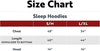 Image of Sleep Hoodie oversized - Nope I'm Going Back To Bed - choose sizes S/M or L/XL