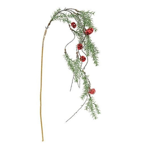 Pine & Bell dangly Spray - 42" long Great for all of your Christmas Decor