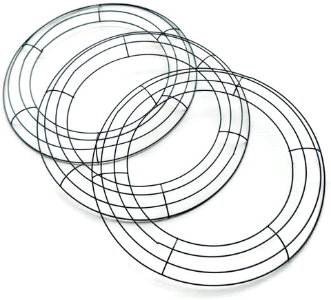 Deco Mesh Wreath Frames - 3 pieces of 14" mesh frame for deco mesh wreath front door deco mesh wreath kits deco mesh wreath frames