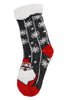 Image of Women's Christmas Fuzzy Lounge Mid-Crew Socks - Random