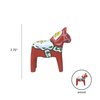 Image of Red Swedish Dalarna Horse Wood Figurine