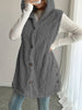 Image of Double-sided plush single-breasted cardigan