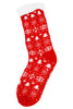 Image of Women's Christmas Fuzzy Lounge Mid-Crew Socks - Random