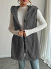 Image of Double-sided plush single-breasted cardigan