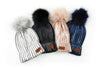 Image of Britt's Knits Glacier Knit Pom Hat Open Stock