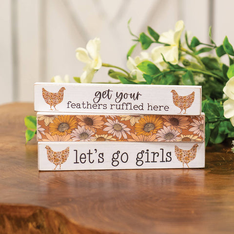 Let's Go Girls Floral Chicken Mini Stick - 3 Asstd.
