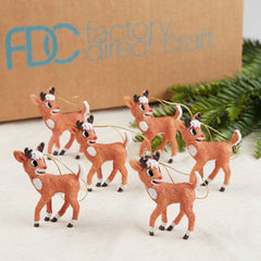 Rudolph Reindeer Christmas Holiday Ornament