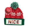 Image of Holiday Naughty or Nice Sequin Pom Hat