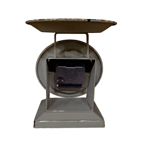 Vintage Dark Gray Old Town Scale Clock