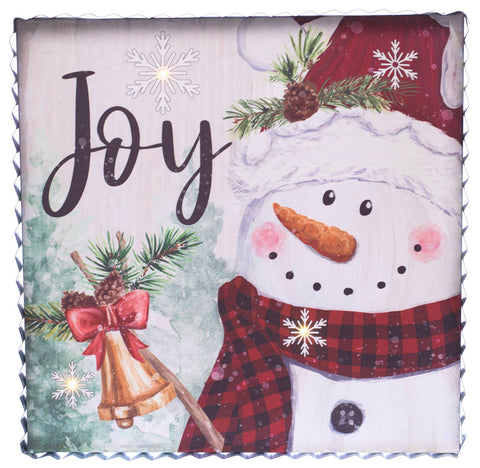 Light Snowman Joy w/Glvd