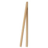 Image of HIC Kitchen Toast Tongs, Bamboo, 12in