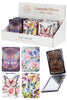 Image of Butterfly Floral Glitter Makeup Mirror - 12 pcs