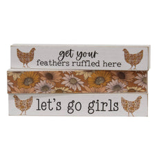 Let's Go Girls Floral Chicken Mini Stick - 3 Asstd.