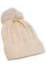 Image of Braided Knitted Fuzzy Sherpa Fleece Lined Beanie