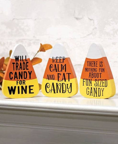 Will Trade Candy For Wine Sitter, 3 Assorted (Set of 3 pieces)