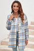 Image of Plaid Flap Pocket Long Sleeve Shacket