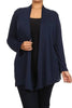 Image of X9029-140 Essential Plus Size Knit Cardigan