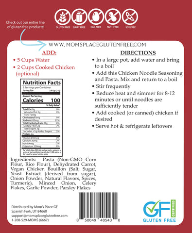 Gluten-Free Chicken Noodle Soup Mix