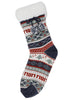 Image of Women's Christmas Fuzzy Lounge Mid-Crew Socks - Random
