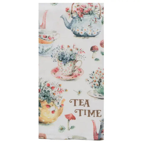 Tea Time Dual Purpose Towel - kaydee terry towel