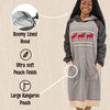 Image of Over sized Cabin Moose Sleep Hoodie Choose S/M or L/XL