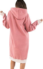 Sleep Hoodie oversized - Nope I'm Going Back To Bed - choose sizes S/M or L/XL