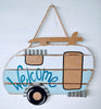 Image of Camper Sign - Vintage styled camper 12x10x1