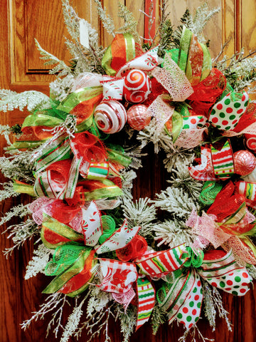 Christmas Wreath - 18" Diameter - Great on your Door, Tablescape or gift idea